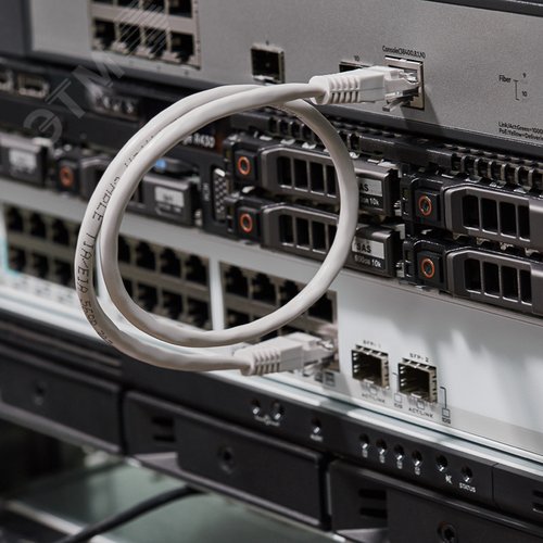 Патч-корд U/UTP CAT5e PVC серый 0.5 м - фото 5