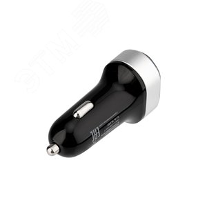 Автозарядка в прикуриватель АЗУ USB-A+USB-C 3.1 A черная - фото 2