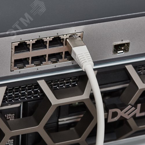 Патч-корд FTP категория 5e LSZH, длина 2 метра, экранированный, серый, 5