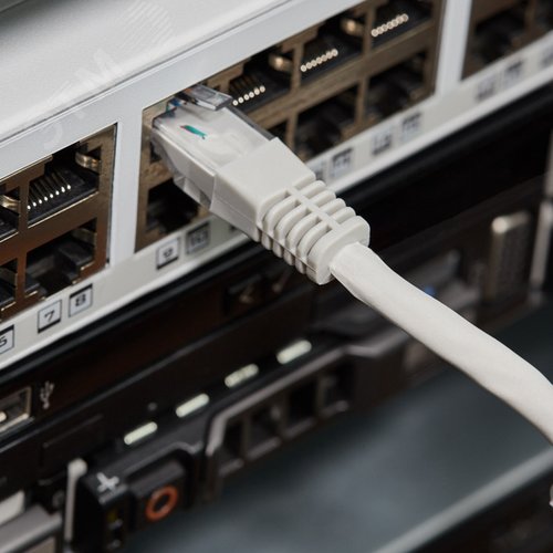 Патч-корд UTP категория 5e LSZH, длина 2 метра, неэкранированный, серый, 3