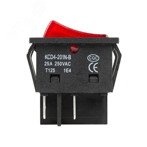 Выключатель клавишный 250V 25А (4с) ON-OFF красный с подсветкой | 36-2343 | REXANT - фото 5