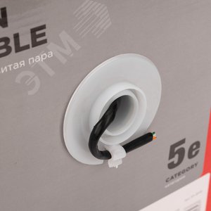 Кабель UTP 4PR 24AWG CAT5e 305м OUTDOOR | 01-0045 | REXANT - фото 3