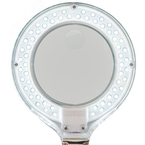 Лупа настольная 3D+12D 60 LED, белая - фото 4