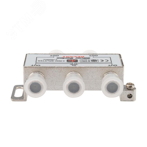 Делитель ТВ х 4 + 5шт. F BOX 5-1000 МГц Silver, - фото 6