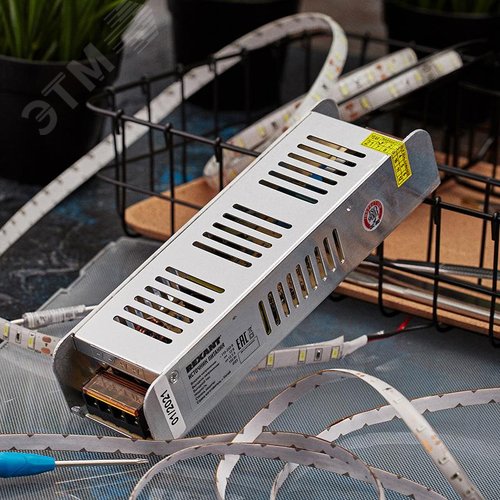 Источник питания компактный 12V, 12,5A, 150W с разъёмами под винт, без влагозащиты (IP23) | 200-150-4 | REXANT 6