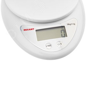 Весы настольные электронные, кухонные с чашей до 5 кг | 72-1004 | REXANT - фото 4