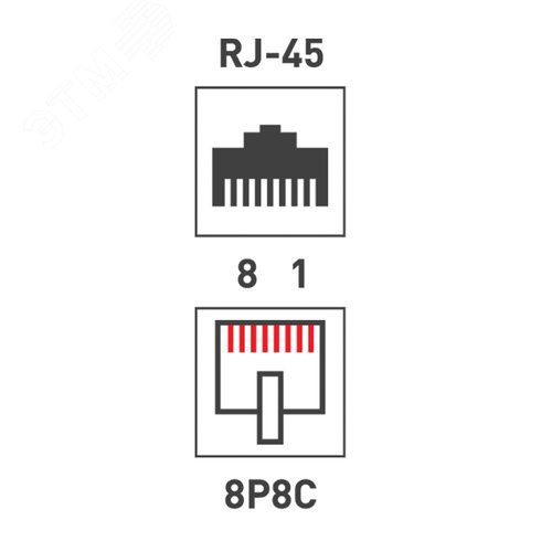 Розетка компьютерная 1 порт RJ-45 (8P8C) cat 5e внешняя, - фото 8