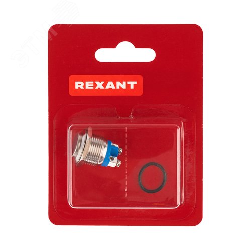 Кнопка антивандальная ?16 Б/Фикс (2с винт) (ON)-OFF выпуклая (A16-A3) (в упак. 1шт.) | 06-0348-A | REXANT 4