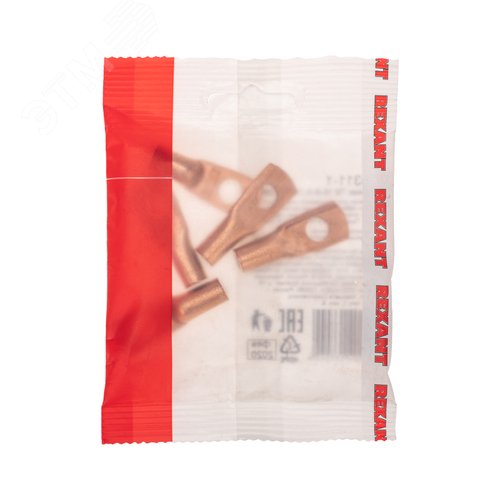 Наконечник ТМ 16-8-6 (16 кв мм -  8 мм) 5шт, REXANT - фото 4