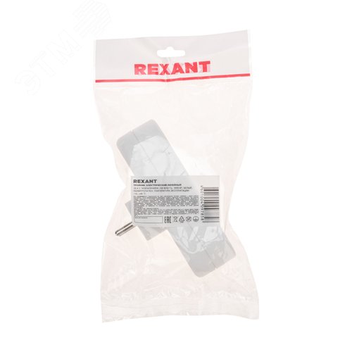 Тройник электрический линейный 16 А вертикальный с заземлением, белый 7