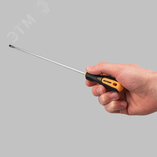 Отвертка шлицевая SL4х200 мм, двухкомпонентная рукоятка 7