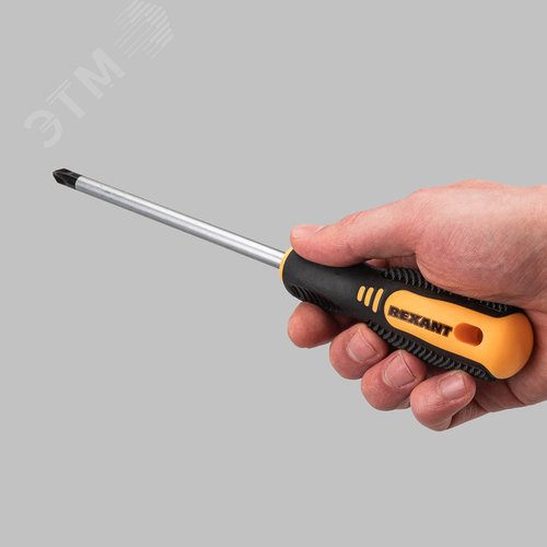 Отвертка шлицевая SL5х200 мм, двухкомпонентная рукоятка 7