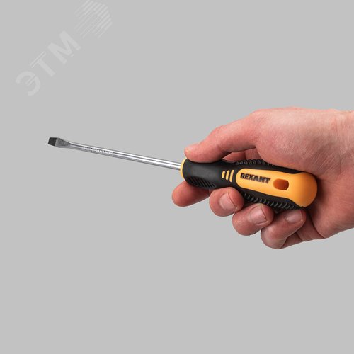 Отвертка шлицевая SL6х150 мм, двухкомпонентная рукоятка 7