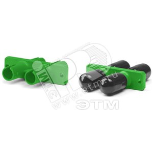 Проходной адаптер ST/APC-ST/APC duple* SM (для одномодового кабеля) корпус пластмассовый - Hyperline