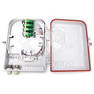 Бокс оптический настенный на 8*LC SM (duple*) 300*220*80мм FTTH внешний IP65 (-40°С - + 85°С) - Hyperline