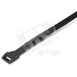Стяжка нейлоновая неоткрывающаяся, безгалогенная, 180x8.6x2 мм, полиамид 11/12, outdoor, устойчивость к UV, -40°C - +80°C| 17035 | Hyperline - Hyperline