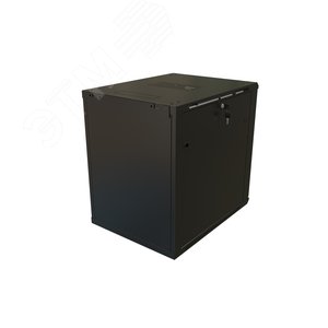 TWB-1868-GP-RAL9004 Шкаф настенный 19-дюймовый (19"), 18U, 908x600х800мм, стеклянная дверь с перфорацией по бокам, цвет черн.| 480828 | Hyperline - фото 3