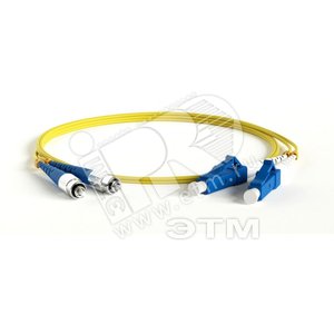 Патч-корд волоконно-оптический (шнур) SM 9/125 (OS2) FC/UPC-LC/UPC duplex LSZH (30м) (243263)