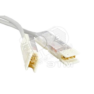 Патч-корд 110 тип-110 тип 2 пары Cat.5 LSZH серый (3м) - Hyperline