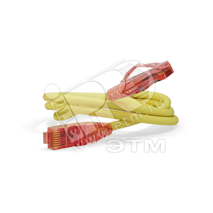 Патч-корд U/UTP, Cat.5е (100% Fluke Component Tested), 0.15 м, желтый | 229918 | Hyperline - Hyperline