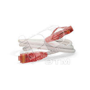 Патч-корд U/UTP категория 5е LSZH белый (15м) (230019) - Hyperline