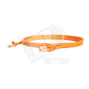 Патч-корд U/UTP категория 6 LSZH оранжевый (1.5м) - Hyperline