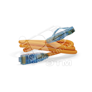 Патч-корд U/UTP категория 6 LSZH оранжевый (10м) - Hyperline