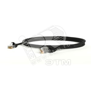 Патч-корд U/UTP категория 6 LSZH черный (15м) - Hyperline