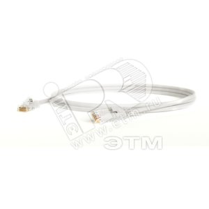 Патч-корд U/UTP категория 6 LSZH белый (15м) - Hyperline