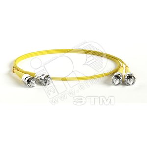 Патч-корд волоконно-оптический (шнур) SM 9/125 (OS2) ST/APC-ST/APC 2мм duplex LSZH (10м) (250730)