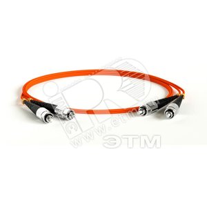 Патч-корд волоконно-оптический (шнур) MM 50/125 FC-FC 2мм duplex LSZH (2м) (239419)