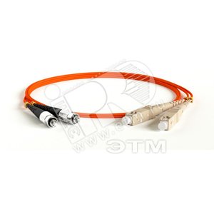 Патч-корд волоконно-оптический (шнур) MM 50/125 SC-FC 2мм duplex LSZH (50м) (247608)