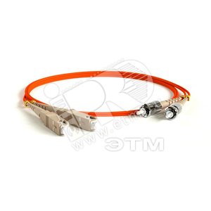 Патч-корд волоконно-оптический (шнур) MM 50/125 ST-SC 2мм duplex LSZH (2м) (239446)