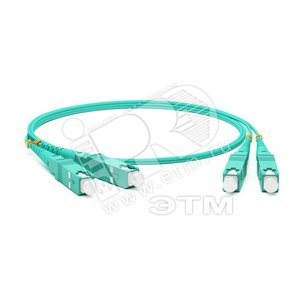 Патч-корд волоконно-оптический (шнур) MM 50/125(OM3) SC-SC 2мм duplex 10G/40 LSZH (5м) (239461)