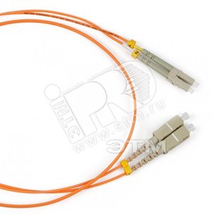 Патч-корд волоконно-оптический (шнур) SM 9/125 (OS2) LC/APC-SC/APC simplex LSZH (1м) (250699)