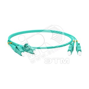 Патч-корд волоконно-оптический (шнур) MM 50/125(OM3) LC-LC duplex 10G/40 LSZH (30м) (243268) - Hyperline