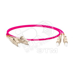 Патч-корд волоконно-оптический (шнур) MM 50/125(OM4) LC-LC duplex 10G/40 LSZH (5м) (243538)