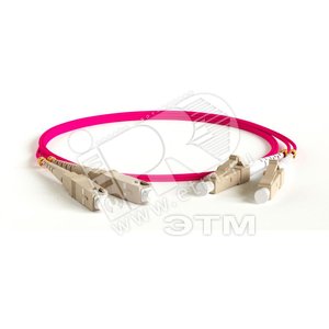 Патч-корд волоконно-оптический (шнур) MM 50/125(OM4) LC-SC duplex 10G LSZH (50м) (247755)