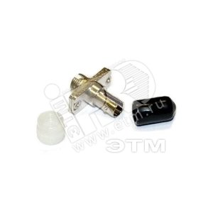 Адаптер оптический проходной FC/UPC-ST/UPC SM/MM simplex корпус металл белые колпачки - Hyperline