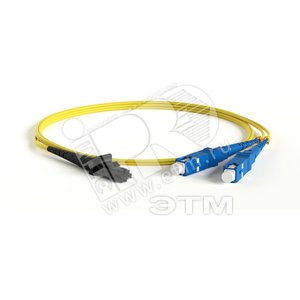 Патч-корд волоконно оптический SM 9/125 (OS2) MTRJ(папа)/UPC SC/UPC 2мм duplex LSZH (3м) (244755) - Hyperline