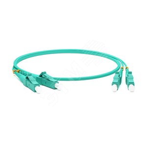 Патч-корд волоконно-оптический (шнур) MM 50/125(OM3) LC-LC duplex 10G/40 LSZH (50м) (247638)