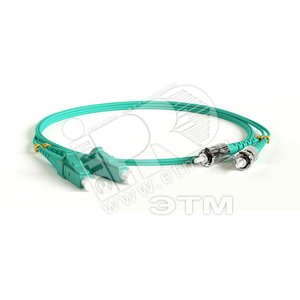 Патч-корд волоконно-оптический (шнур) MM 50/125(OM3) LC-ST duplex LSZH (3м) (247707)