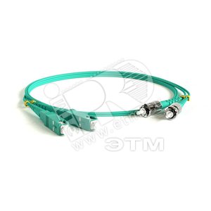 Патч-корд волоконно-оптический (шнур) MM 50/125(OM3) SC-ST 2мм duplex LSZH (3м) (247716)