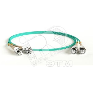 Патч-корд волоконно-оптический (шнур) MM 50/125(OM3) ST-ST 2мм duplex LSZH (20м) (247731)
