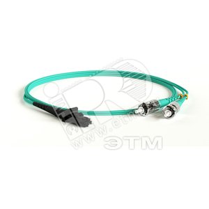 Патч-корд волоконно оптический (шнур) MM 50/125 (OM3) ST/UPC MTRJ(папа)/UPC duplex LSZH (1.5м) - Hyperline
