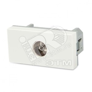 Модуль розетки TV, 1М, 45x22.5мм, белый | 249958 | Hyperline - Hyperline