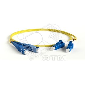 Патч-корд волоконно-оптический (шнур) SM 9/125 (OS2) LC/APC-SC/APC duplex LSZH (10м) (243807)