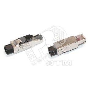 Разъем RJ45 8P8C под витую пару категория 6 для одножильного кабеля 6-8мм 23/26 AWG (264783) - Hyperline