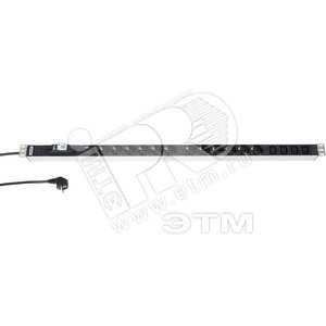 Блок розеток 12 розеток + 4 * IEC320 C13 16 A 2.5м 1006 * 44.4 * 44.4 (29261)