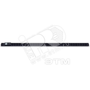 Блок розеток IP-PDU вертикальный 24хIEC320 C13 (10А) 250VAC 32A кабель 3x1.5 (3м) с вилкой черный - Hyperline